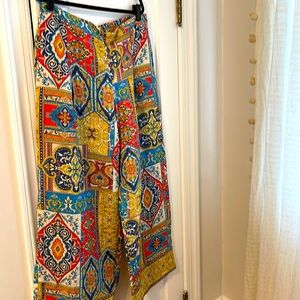 Anthropology, Anna Gill wide legged linen pants.